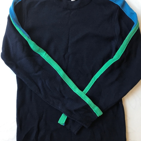 BOGNER NAVY ALPINE WOOL CREWNECK SKI SWEATER Size Small - Picture 7 of 16